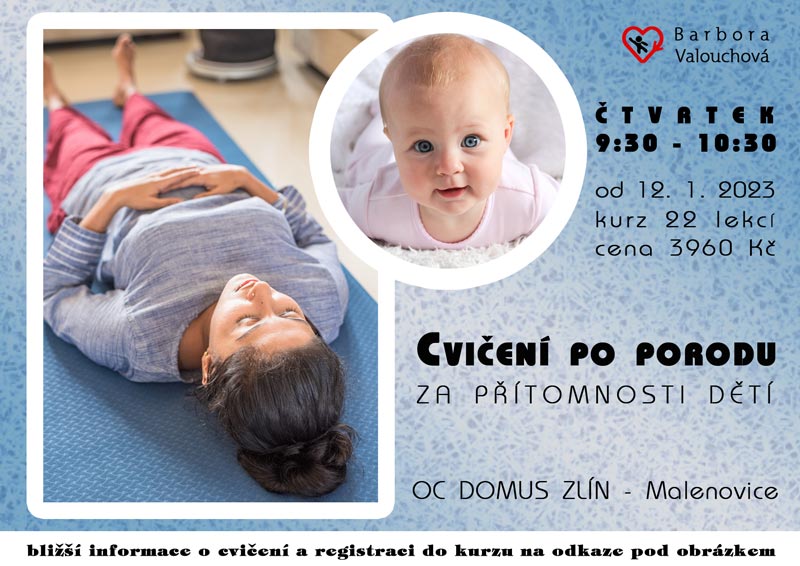 Cvičení po porodu – za přítomnosti dětí